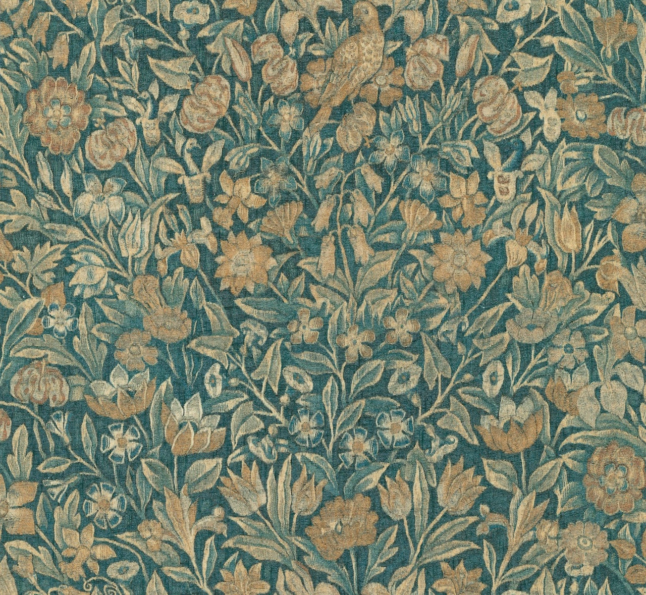 Arte Bouquet Teal - Per meter