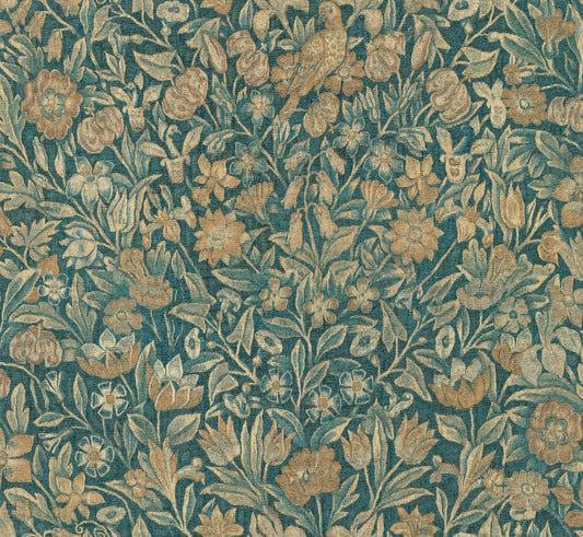 Arte Bouquet Teal - Per meter